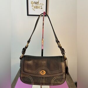 COACH Black Pebble Leather Purse EUC G0783-10951 Almost perfect condition-USED